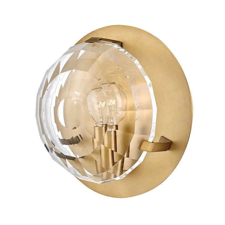 Quintiesse QN-LEO-WB1-HB Leo 1 Light Wall Light Heritage Brass