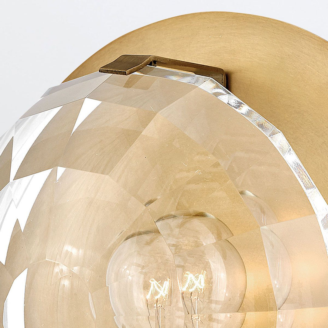 Quintiesse QN-LEO-WB1-HB Leo 1 Light Wall Light Heritage Brass