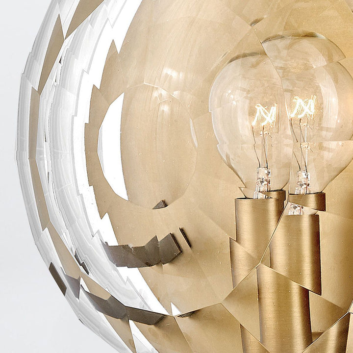 Quintiesse QN-LEO-WB1-HB Leo 1 Light Wall Light Heritage Brass