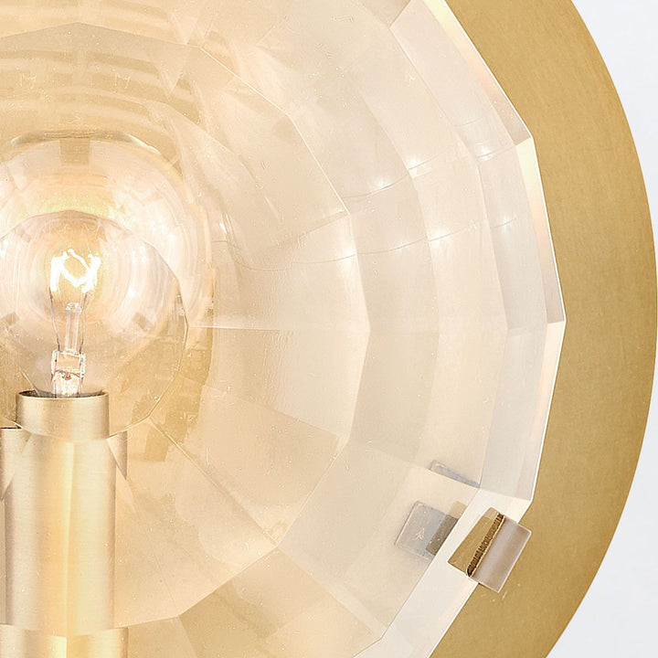 Quintiesse QN-LEO-WB1-HB Leo 1 Light Wall Light Heritage Brass