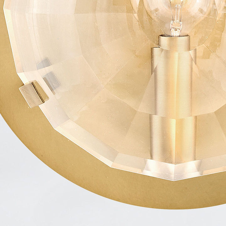 Quintiesse QN-LEO-WB1-HB Leo 1 Light Wall Light Heritage Brass