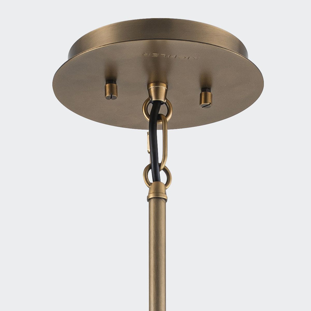 Quintiesse QN-LINARA-3P-BK Linara 3 Light Pendant Black / Natural Brass
