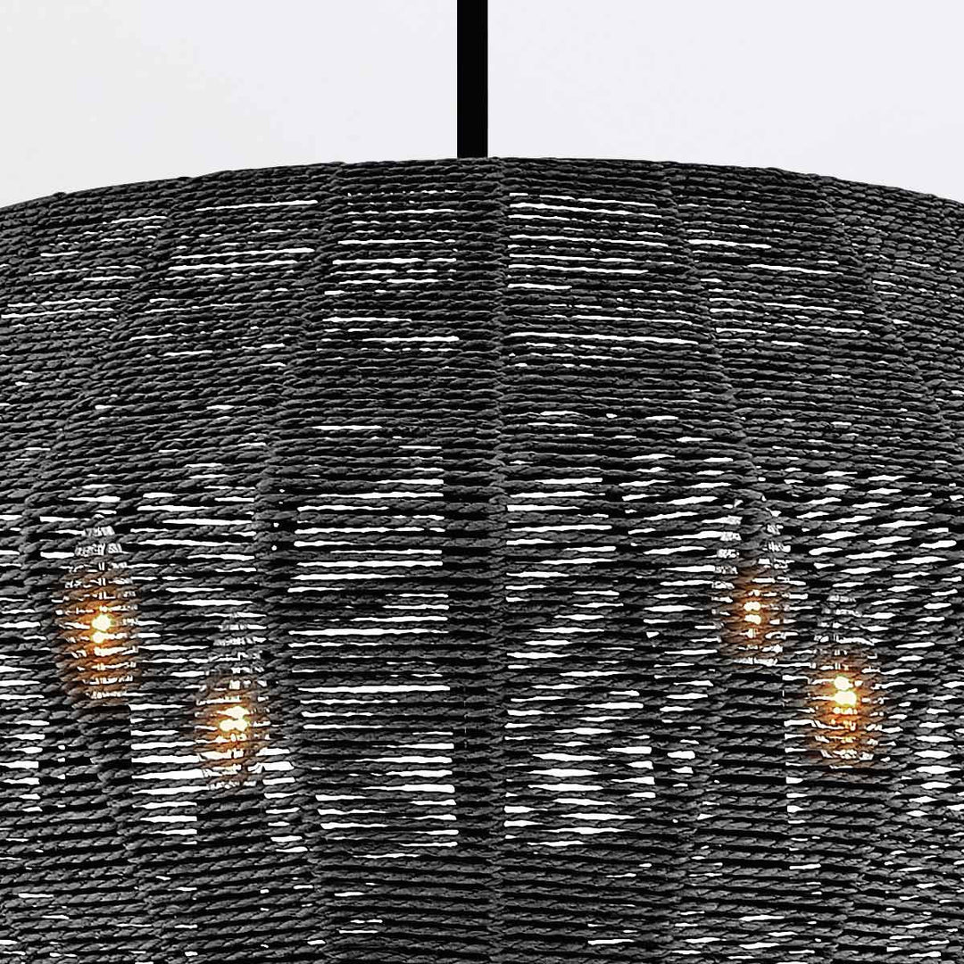 Quintiesse QN-LUCA-10P-BK-BK Luca 10 Light Multi-tier Chandelier Black