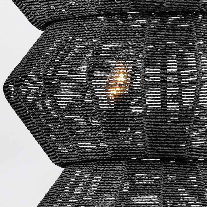 Quintiesse QN-LUCA-10P-BK-BK Luca 10 Light Multi-tier Chandelier Black