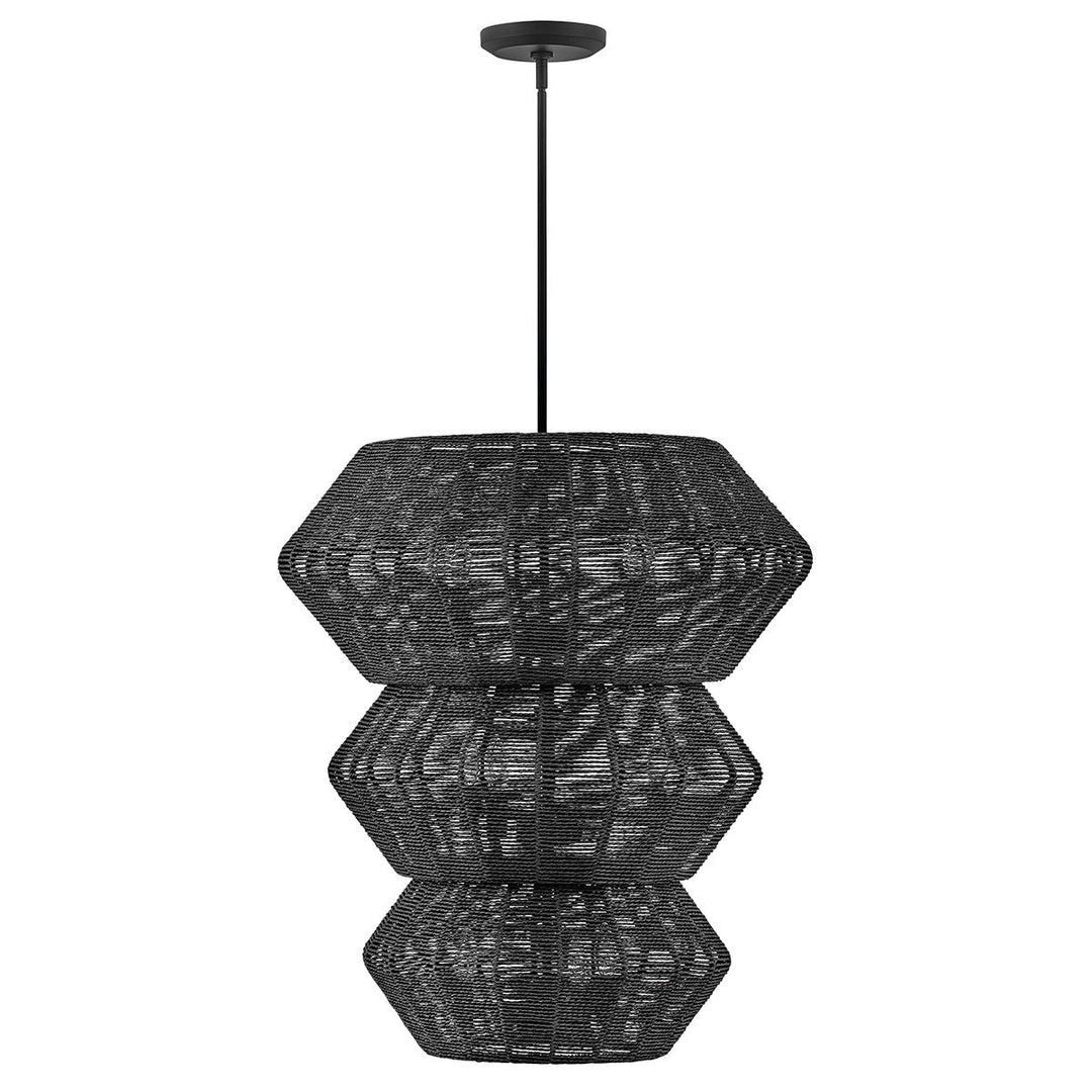 Quintiesse QN-LUCA-10P-BK-BK Luca 10 Light Multi-tier Chandelier Black