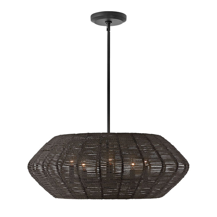 Quintiesse QN-LUCA-5P-M-BK-BK Luca 5 Light Duo-Mount Pendant Black