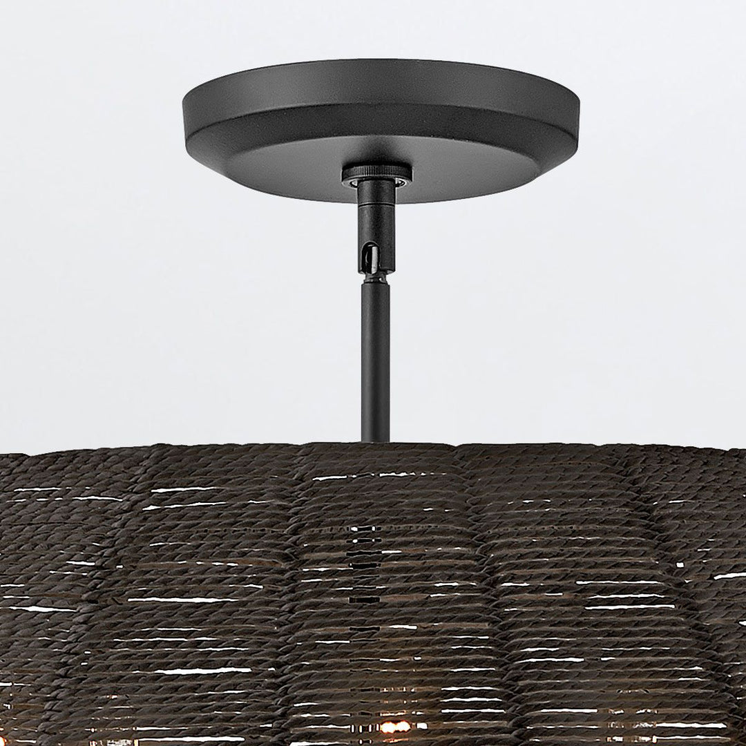 Quintiesse QN-LUCA-5P-M-BK-BK Luca 5 Light Duo-Mount Pendant Black