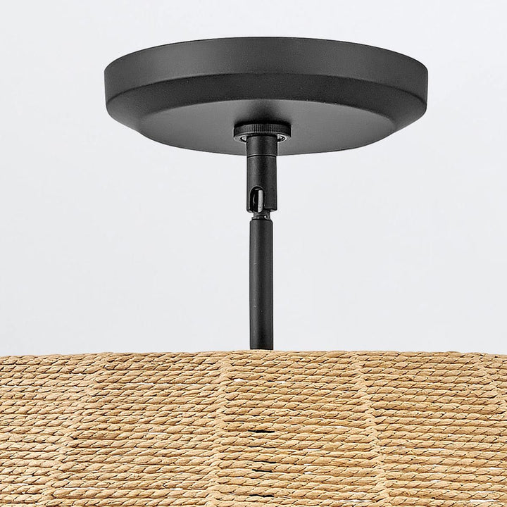 Quintiesse QN-LUCA-5P-M-BK-CAM Luca 5 Light Duo-Mount Pendant Black/Camel