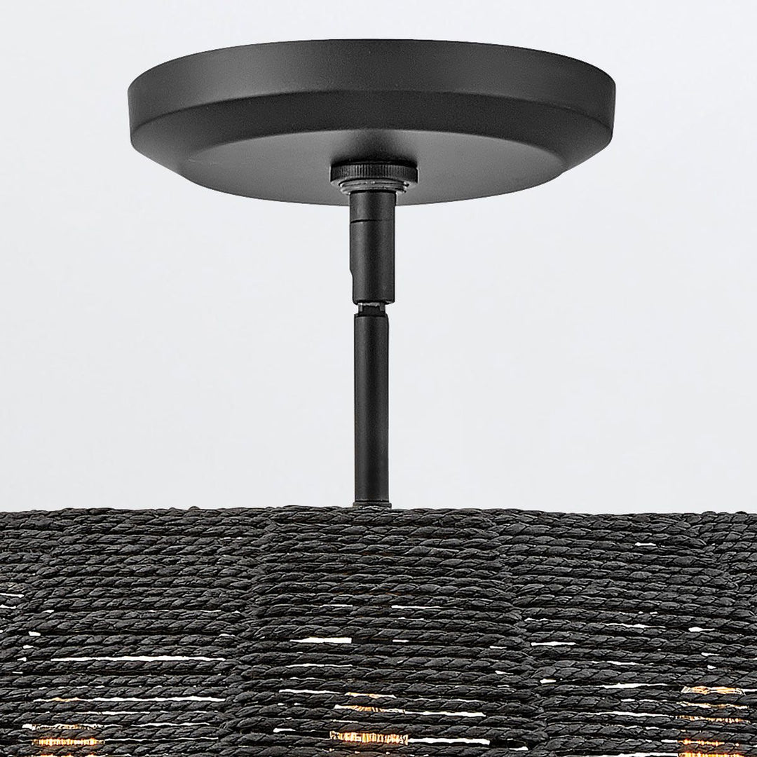 Quintiesse QN-LUCA-P-S-BK-BK Luca 3 Light Duo-Mount Pendant Black