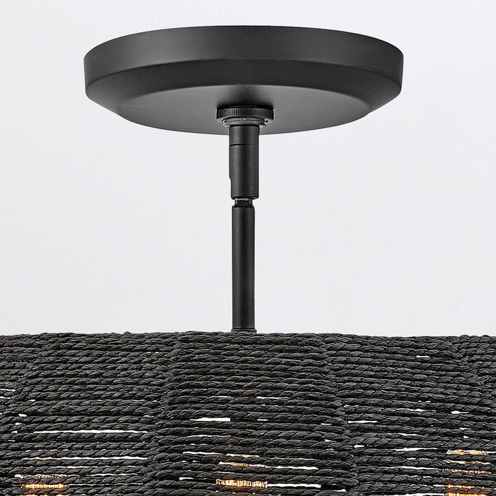 Quintiesse QN-LUCA-P-S-BK-BK Luca 3 Light Duo-Mount Pendant Black