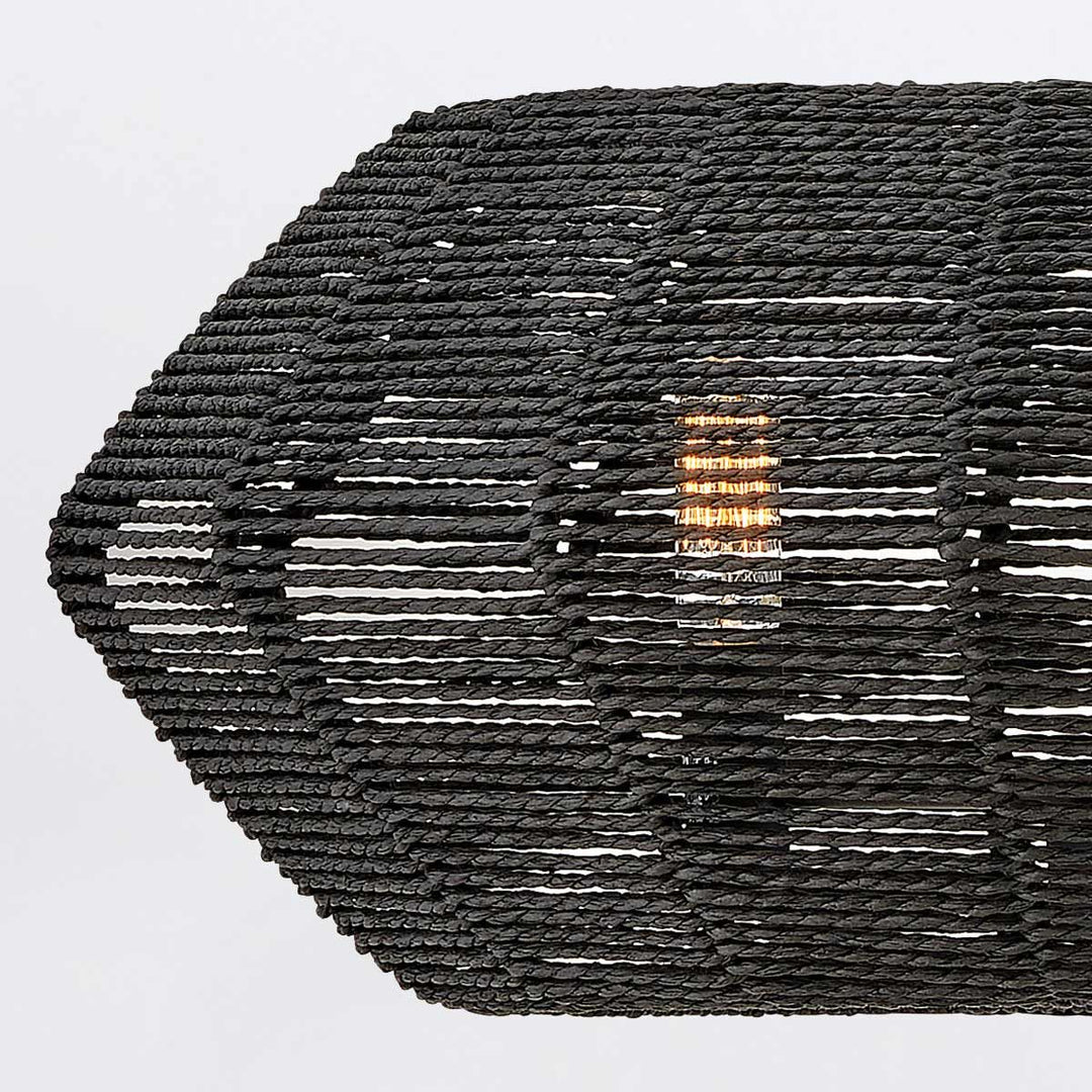 Quintiesse QN-LUCA-P-S-BK-BK Luca 3 Light Duo-Mount Pendant Black