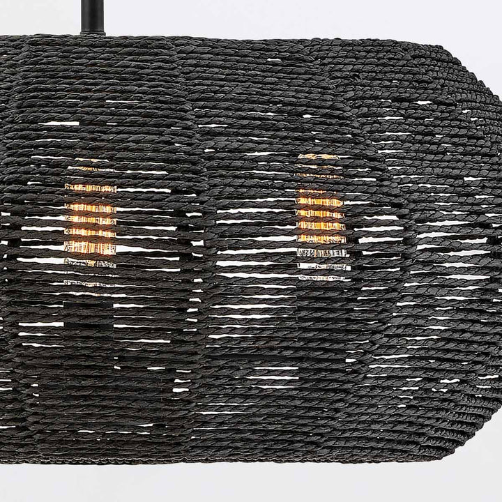Quintiesse QN-LUCA-P-S-BK-BK Luca 3 Light Duo-Mount Pendant Black
