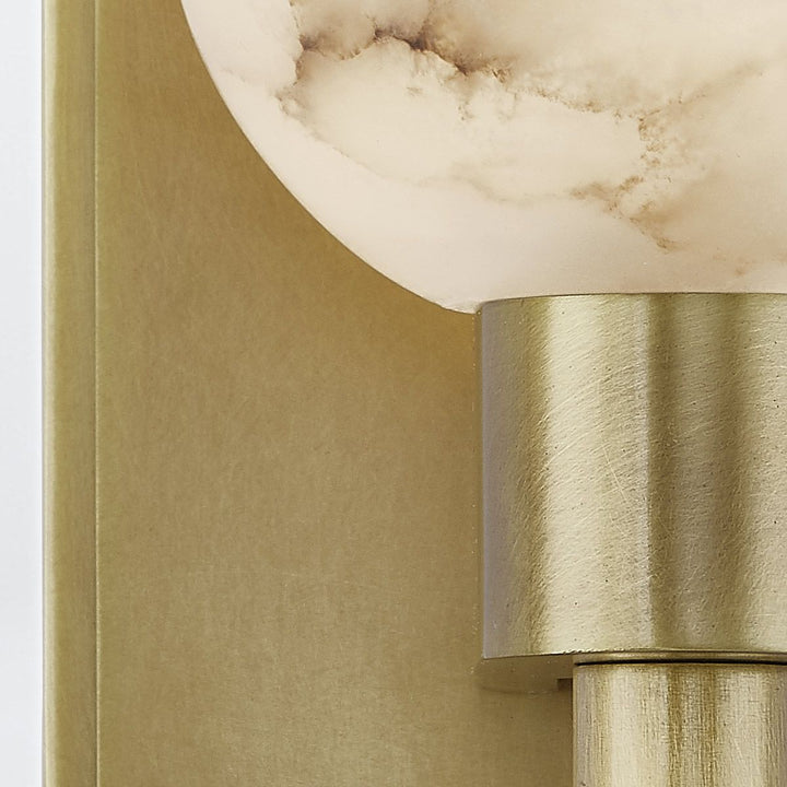 Quintiesse QN-LUCIAN1-VBS-AR Lucian 1 Light Wall Light Vintage Brass