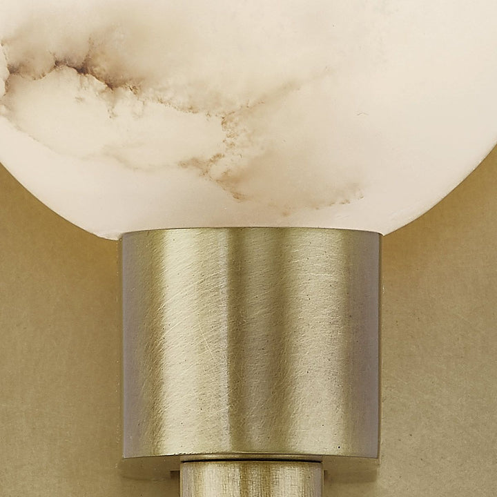 Quintiesse QN-LUCIAN1-VBS-AR Lucian 1 Light Wall Light Vintage Brass