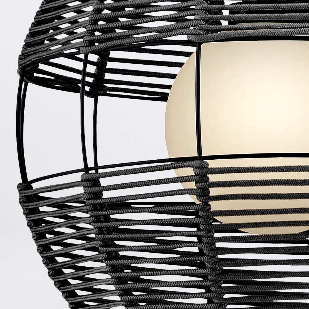 Quintiesse QN-MADDOX-P-M-BK-BK Maddox 1 Light Medium Outdoor Pendant Black