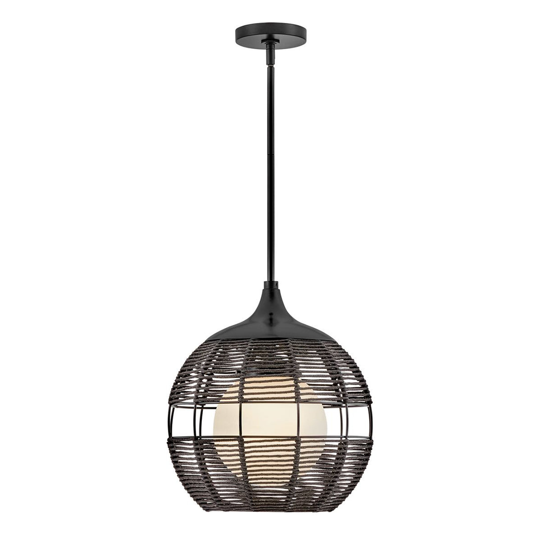 Quintiesse QN-MADDOX-P-S-BK-BK Maddox 1 Light Small Outdoor Pendant Black