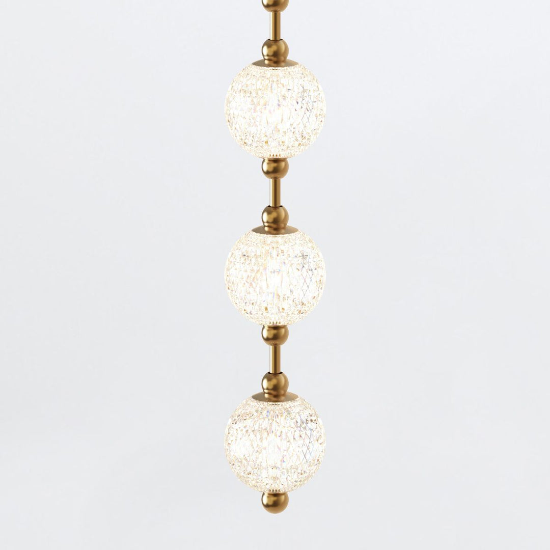 Quintiesse QN-MARNI-16P-292-NBR Marni 16 Head LED Pendant Natural Brass