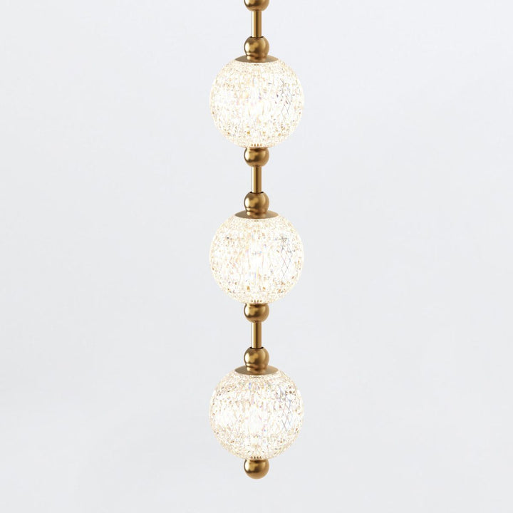Quintiesse QN-MARNI-16P-292-NBR Marni 16 Head LED Pendant Natural Brass