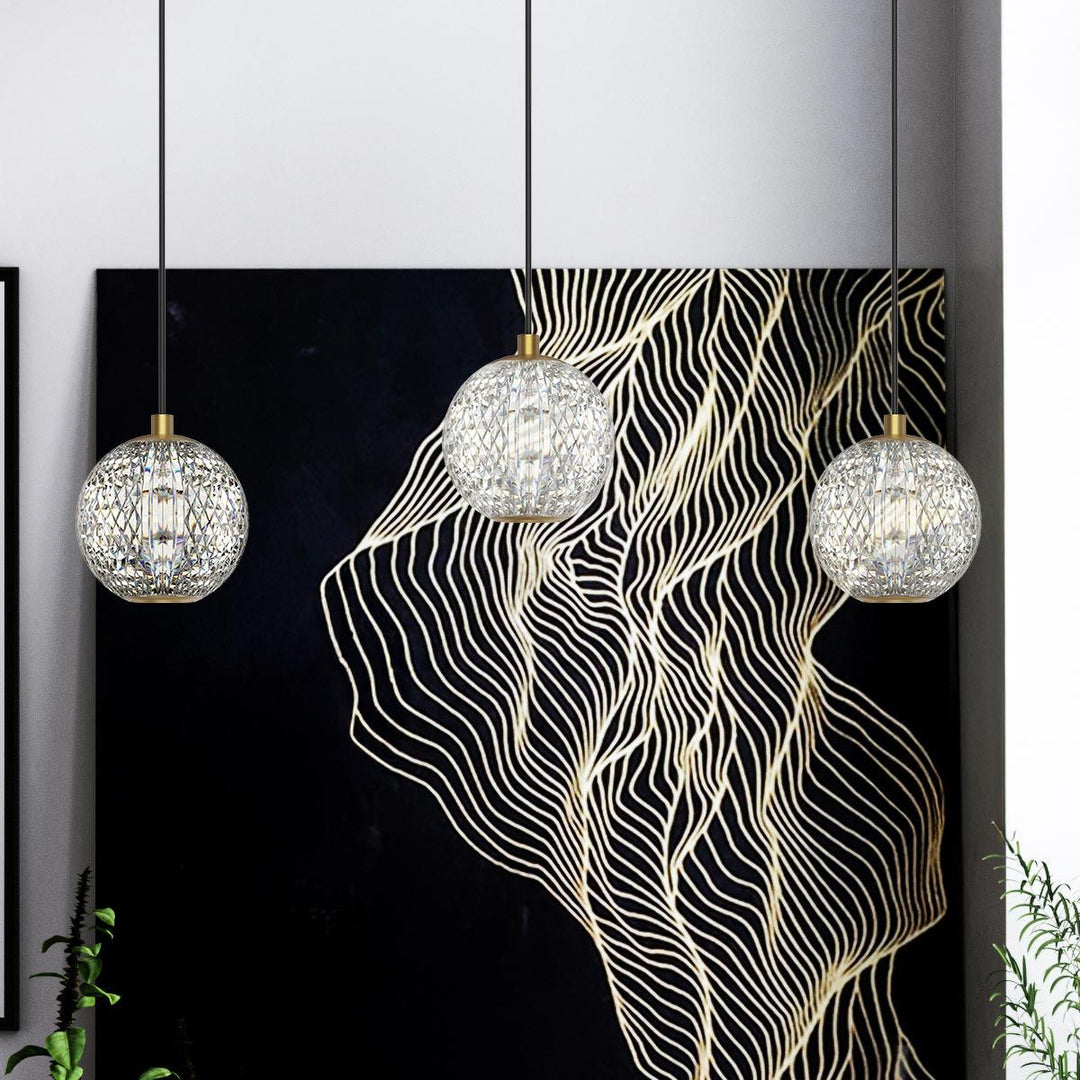 Quintiesse QN-MARNI-1P-NBR Marni Mini LED Pendant Natural Brass