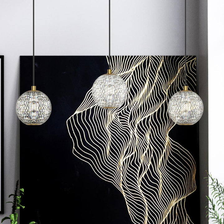 Quintiesse QN-MARNI-1P-NBR Marni Mini LED Pendant Natural Brass