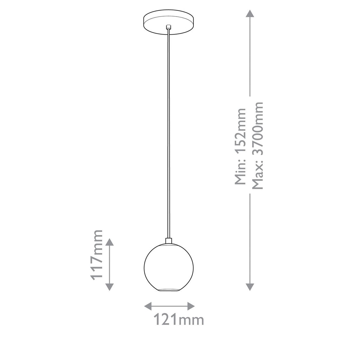 Quintiesse QN-MARNI-1P-NBR Marni Mini LED Pendant Natural Brass