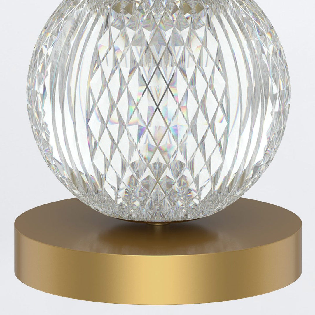 Quintiesse QN-MARNI-TL-M-NBR Marni Medium LED Table Lamp Natural Brass