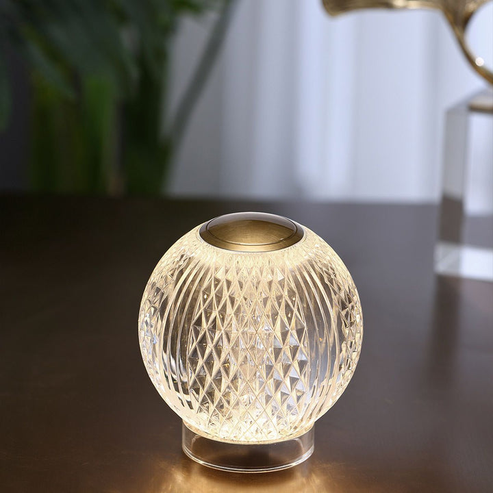 Quintiesse QN-MARNI-TL-S-NBR Marni Small LED Table Lamp Natural Brass