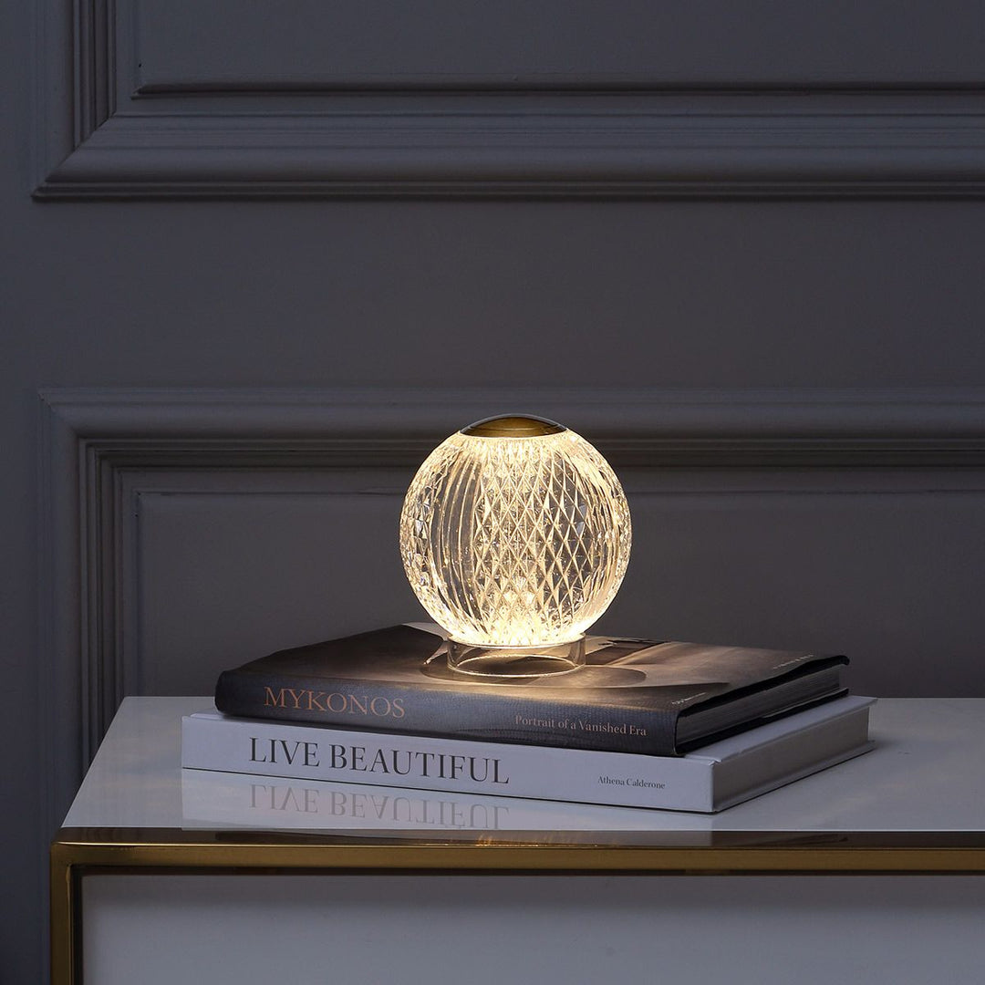 Quintiesse QN-MARNI-TL-S-NBR Marni Small LED Table Lamp Natural Brass