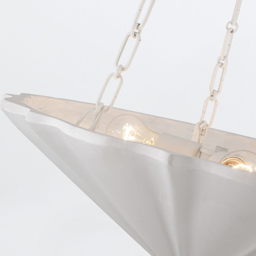 Quintiesse QN-MARTINE-P-WHT Martine 3 Light Pendant Antique White