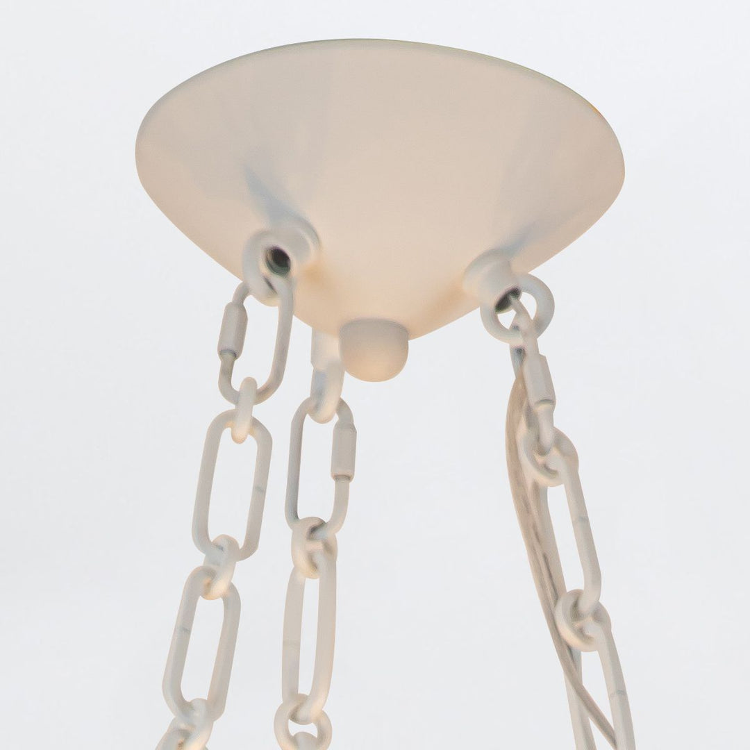 Quintiesse QN-MARTINE-P-WHT Martine 3 Light Pendant Antique White