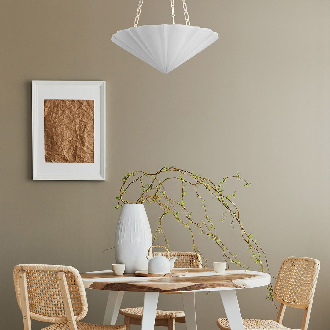Quintiesse QN-MARTINE-P-WHT Martine 3 Light Pendant Antique White