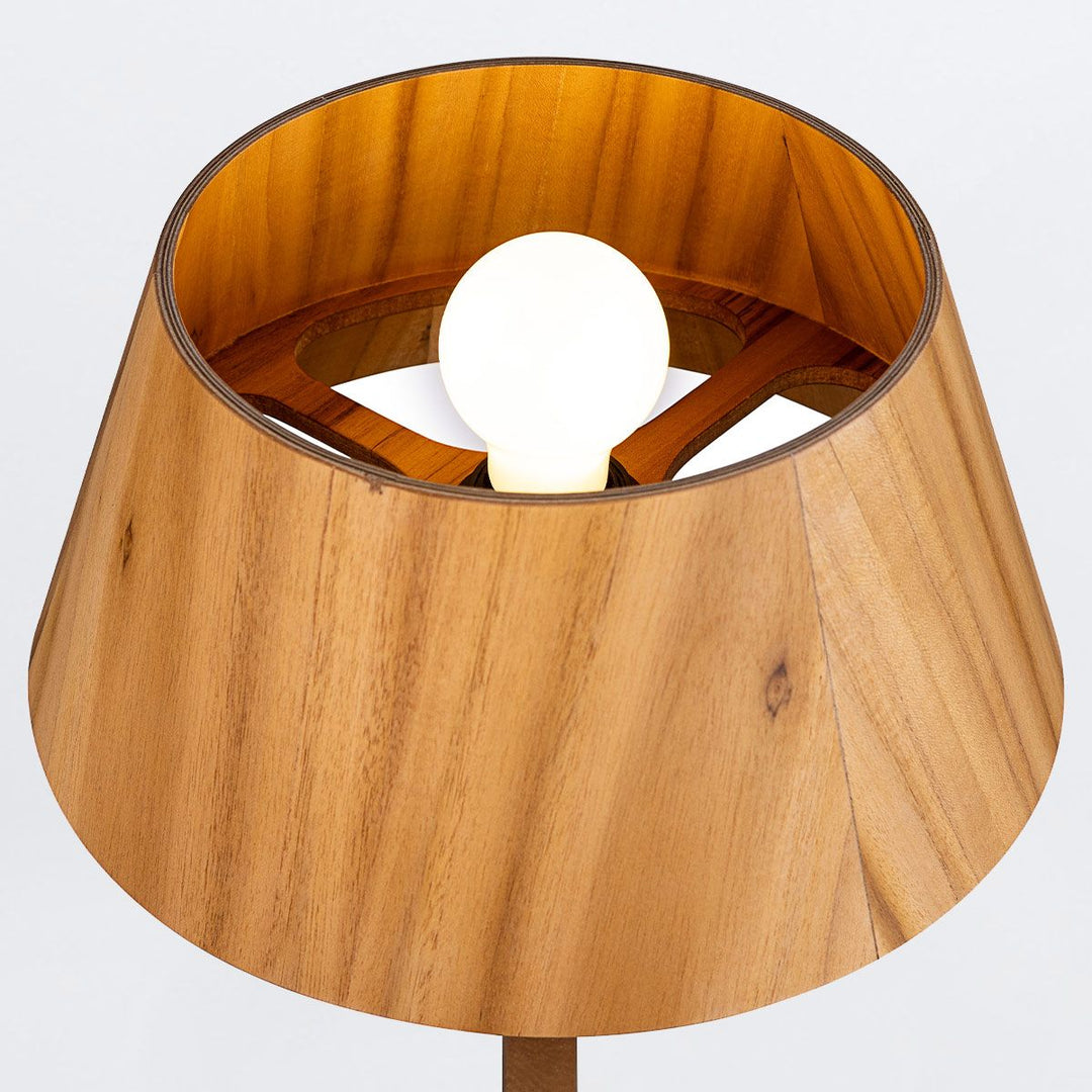 Quintiesse QN-NOSTALGIA-TL-M-TEAK Nostalgia Table Lamp Teak