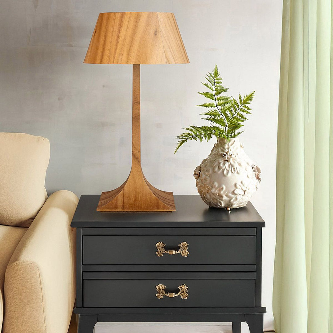 Quintiesse QN-NOSTALGIA-TL-M-TEAK Nostalgia Table Lamp Teak