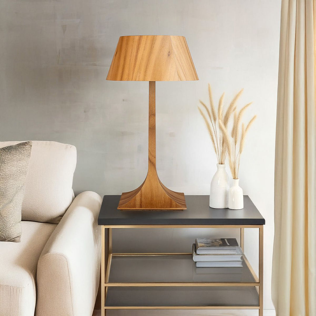 Quintiesse QN-NOSTALGIA-TL-M-TEAK Nostalgia Table Lamp Teak