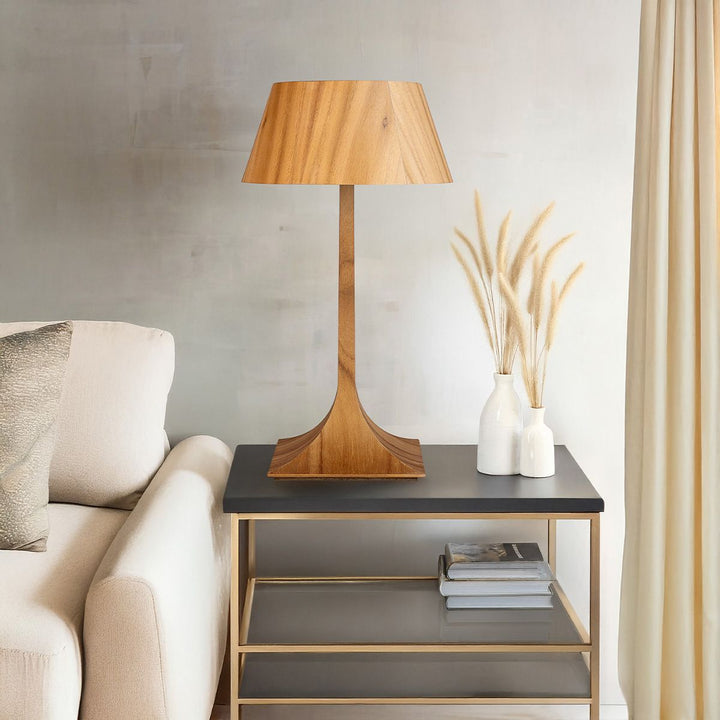 Quintiesse QN-NOSTALGIA-TL-M-TEAK Nostalgia Table Lamp Teak