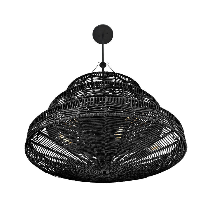 Quintiesse QN-OPHELIA-13P-BK-BK Ophelia 13 Light Multi-Tier Chandelier Black