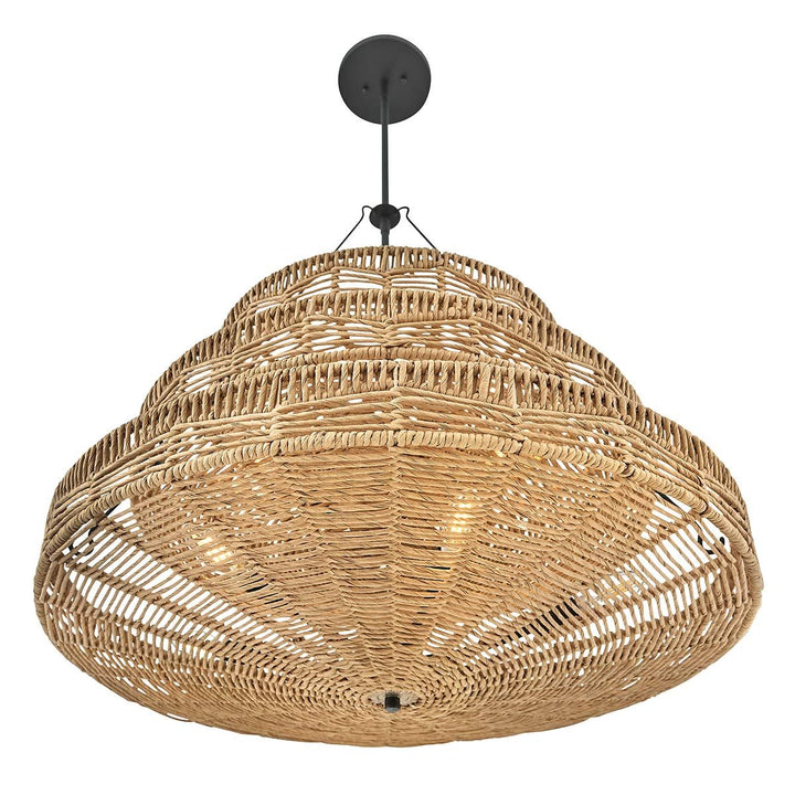 Quintiesse QN-OPHELIA-13P-BK-CAM Ophelia 13 Light Multi-Tier Chandelier Black/Camel