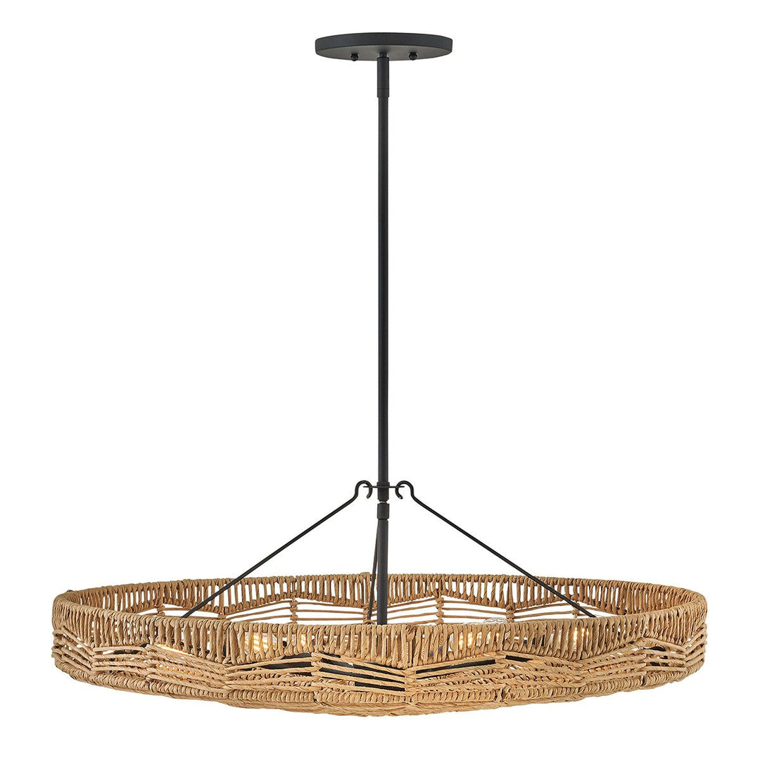 Quintiesse QN-OPHELIA-6P-BK-CAM Ophelia 6 Light Duo Mount Pendant Black/Camel
