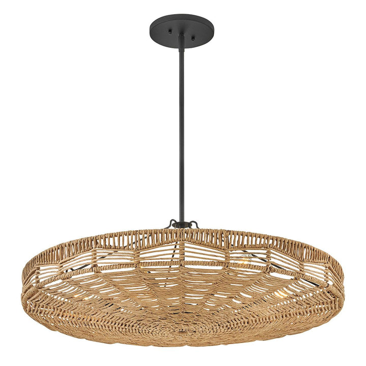 Quintiesse QN-OPHELIA-6P-BK-CAM Ophelia 6 Light Duo Mount Pendant Black/Camel