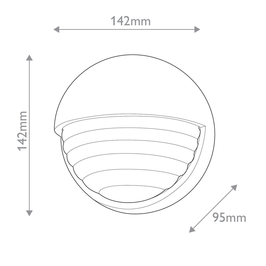 Quintiesse QN-PALAIS-W-S-VBS Palais Small LED Wall Light Vintage Brass
