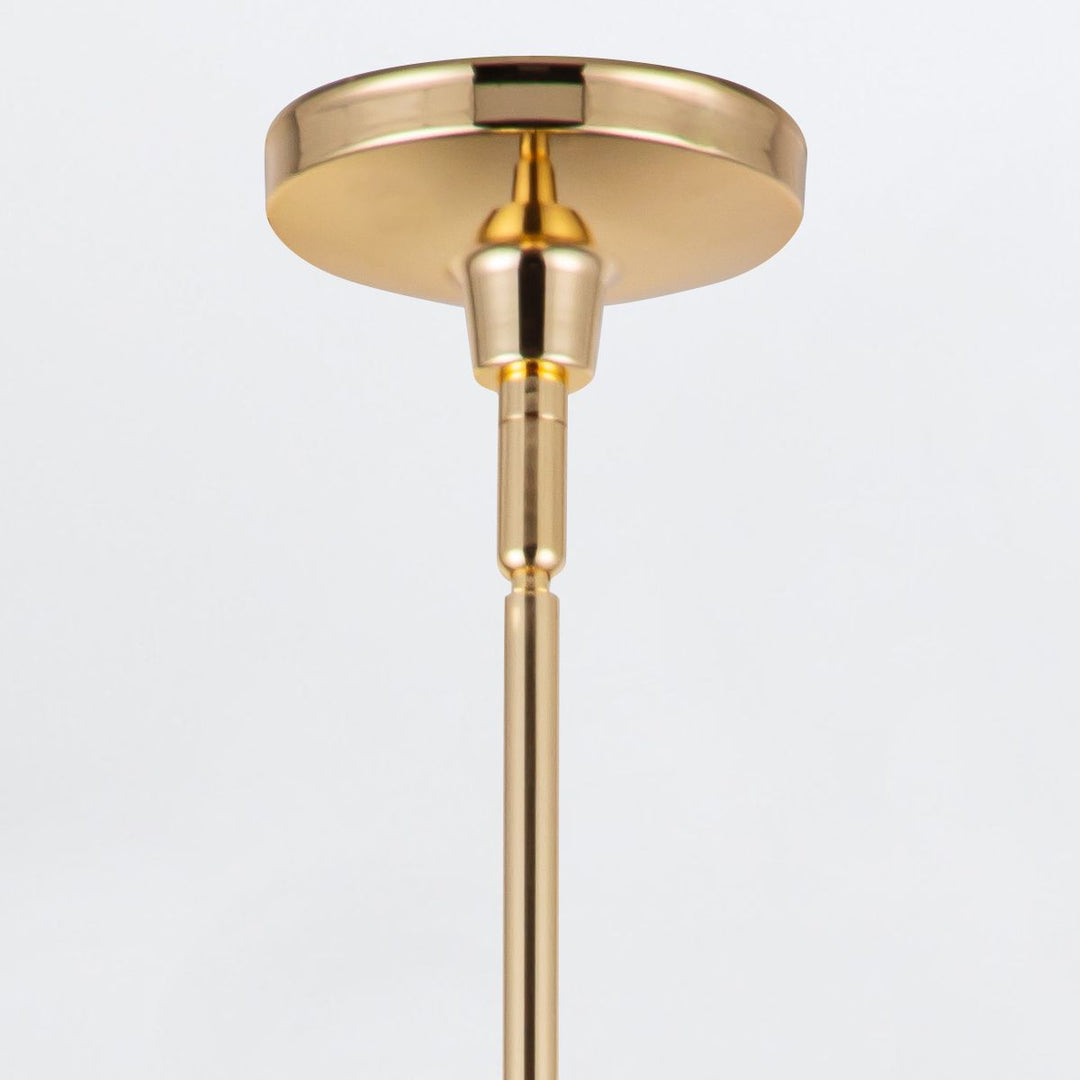 Quintiesse QN-PALMETTO-P-M-PB Palmetto 1 Light Pendant Polished Brass
