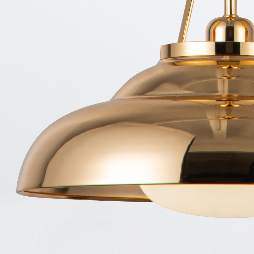 Quintiesse QN-PALMETTO-P-M-PB Palmetto 1 Light Pendant Polished Brass