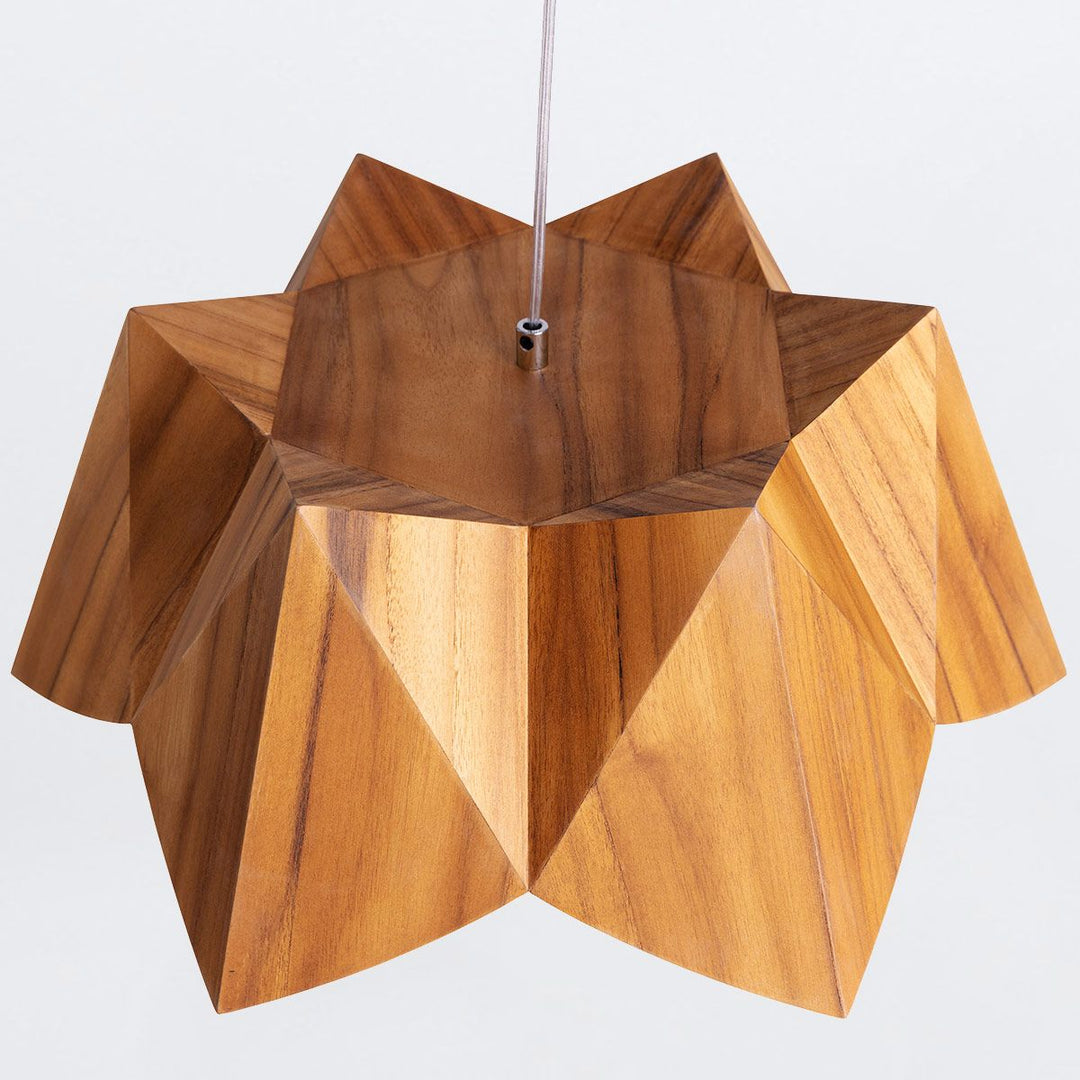 Quintiesse QN-PHYSALIS-P-M-TEAK Physalis Pendant Light Teak