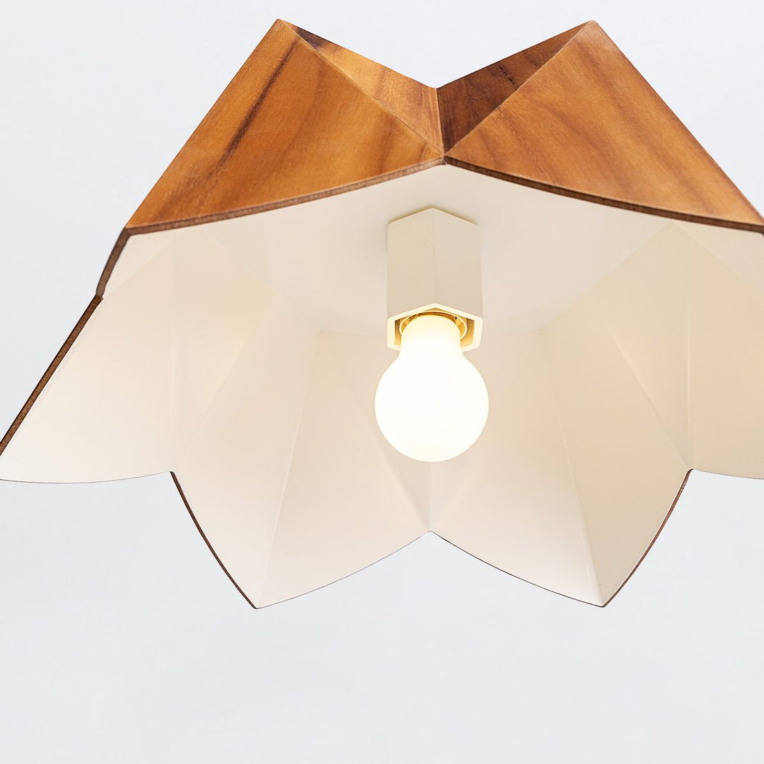 Quintiesse QN-PHYSALIS-P-M-TEAK Physalis Pendant Light Teak