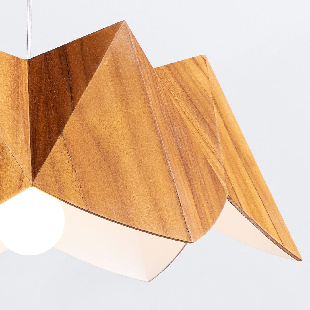 Quintiesse QN-PHYSALIS-P-M-TEAK Physalis Pendant Light Teak