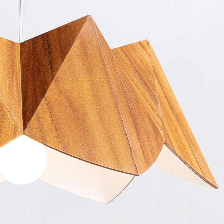 Quintiesse QN-PHYSALIS-P-M-TEAK Physalis Pendant Light Teak