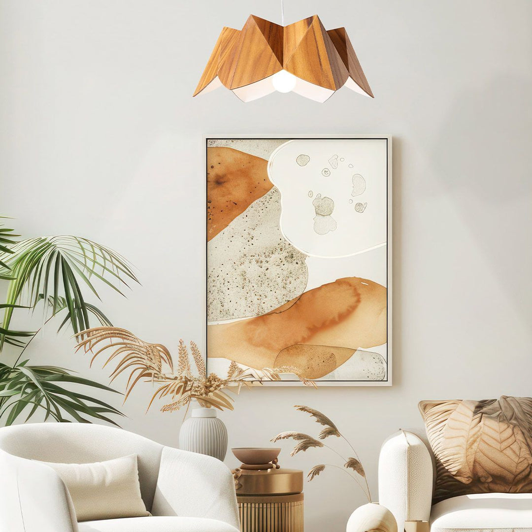 Quintiesse QN-PHYSALIS-P-M-TEAK Physalis Pendant Light Teak