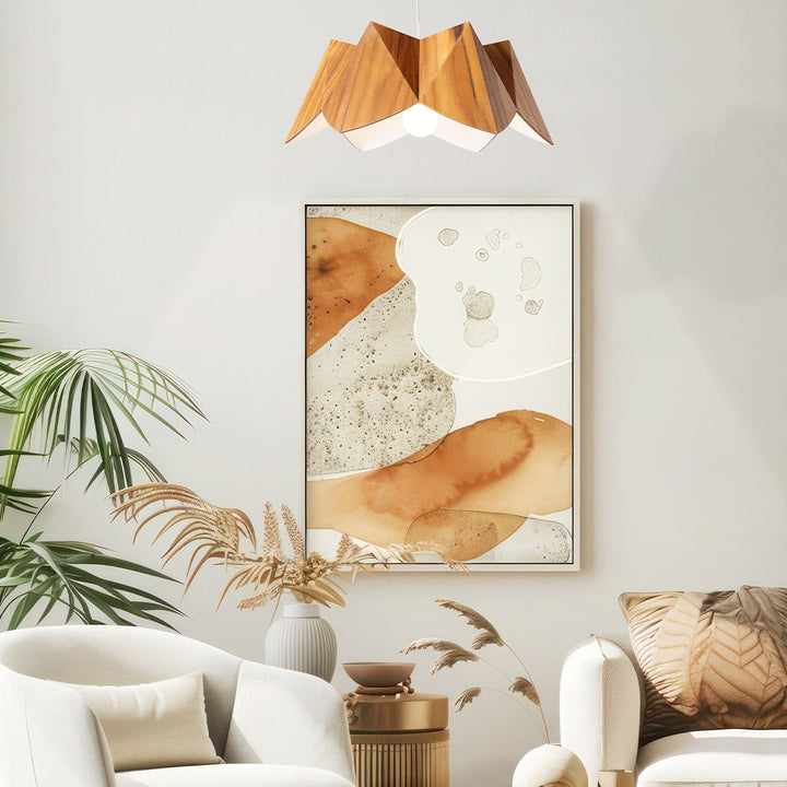 Quintiesse QN-PHYSALIS-P-M-TEAK Physalis Pendant Light Teak