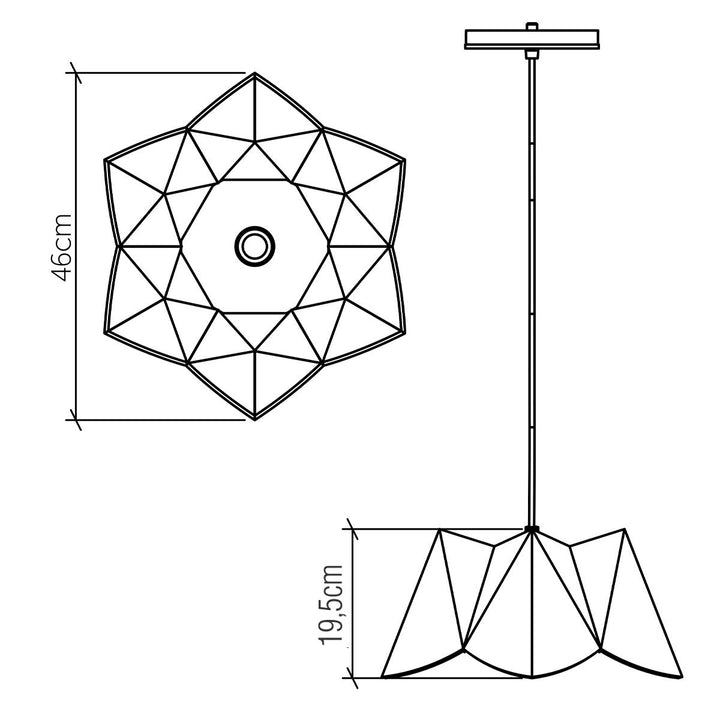 Quintiesse QN-PHYSALIS-P-M-TEAK Physalis Pendant Light Teak