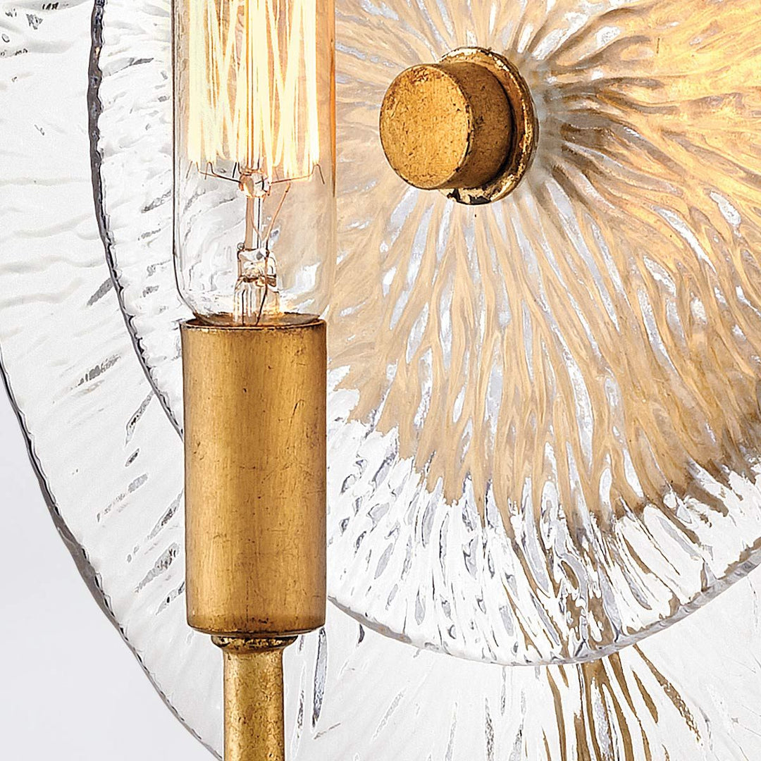 Quintiesse QN-RENE-WB1-DSB Rene 1 Light Wall Light Distressed Brass